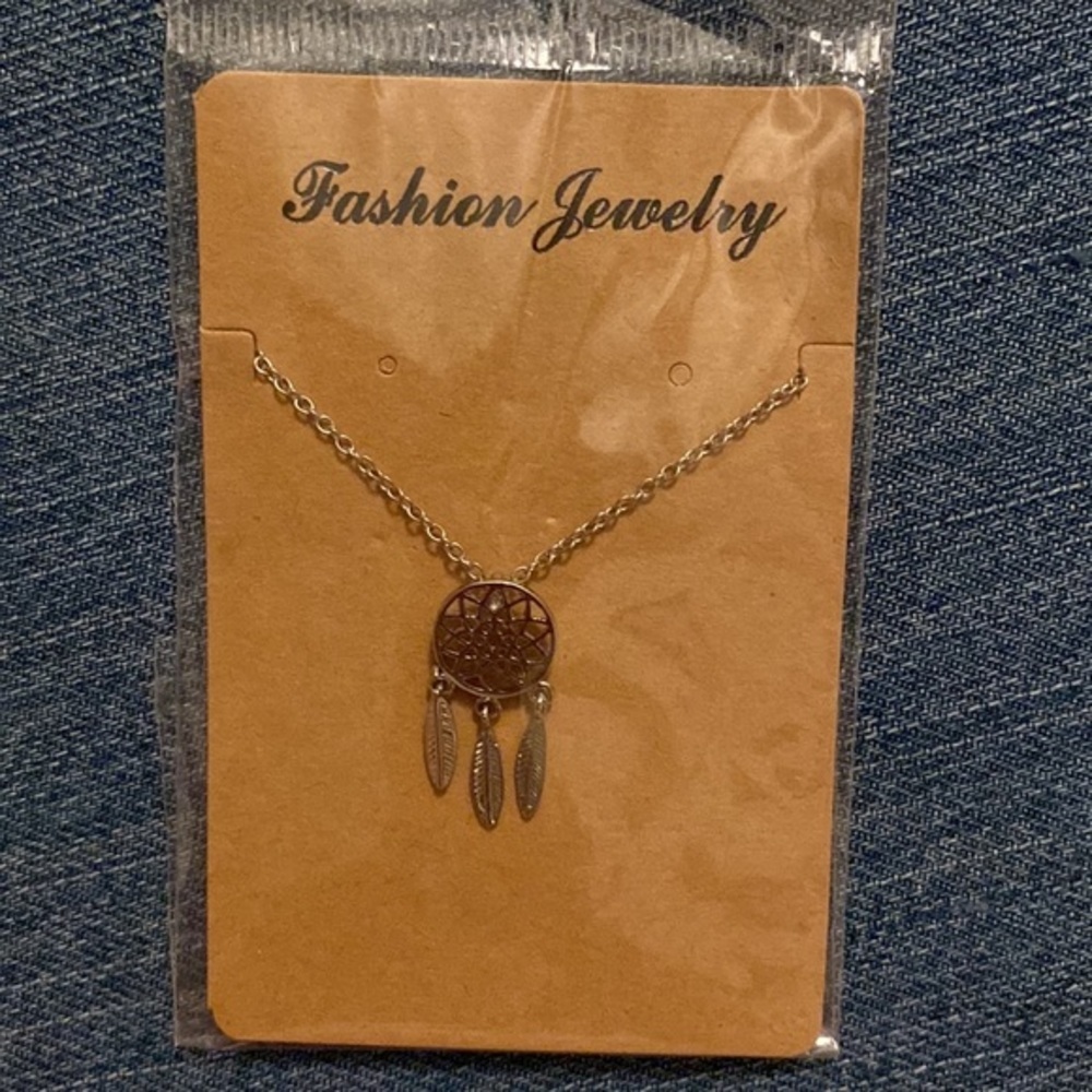 Boho Dream Catcher Necklace with 18” chain - Picture 2 of 3